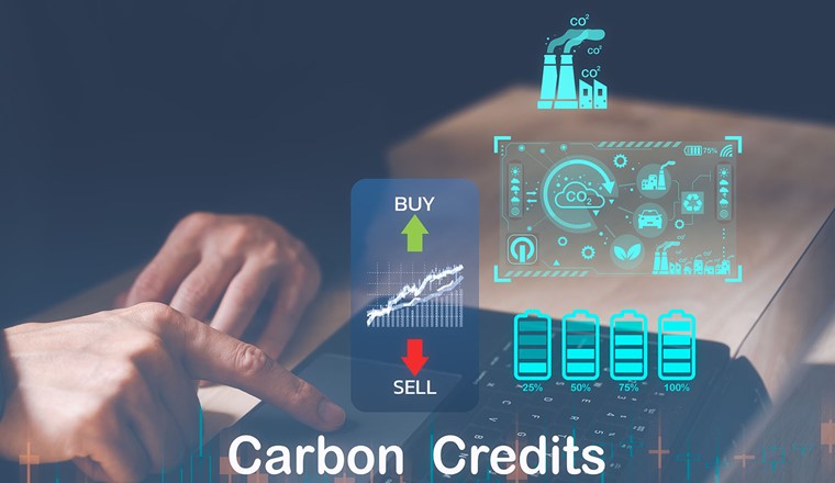 Les quotas d'émission (en anglais « carbon credit ») sont au cœur du système d'échange de quotas d'émission © Adobe Stock