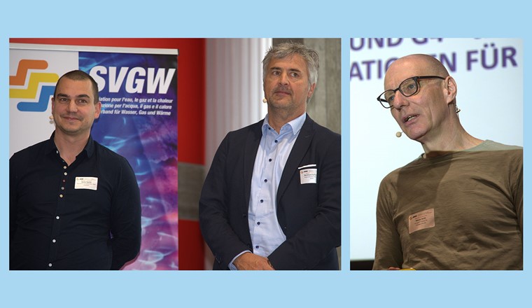 Die Referenten André Martin und Bernhard Korfitsen (l.) und Marco Stritt.