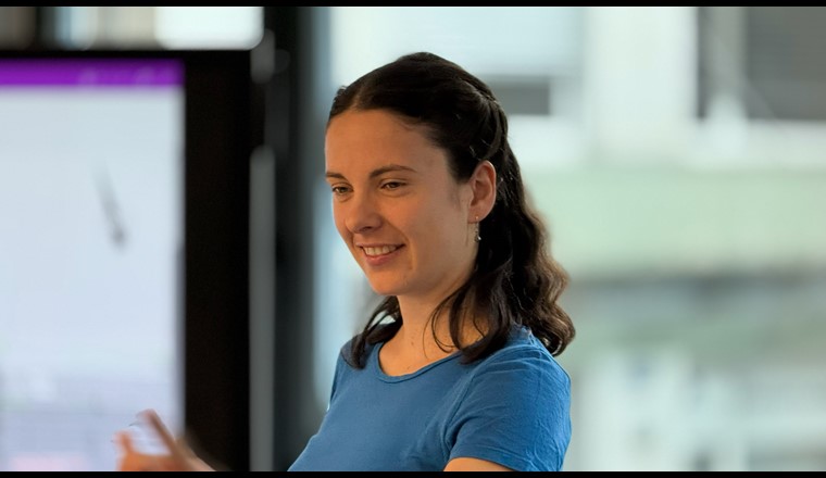 Projektleiterin Schwammstadt Noëmie Probst. Foto Neoviso/VSA