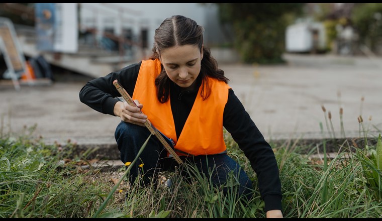 Projektleiterin Schwammstadt Noëmie Probst. Foto Neoviso/VSA