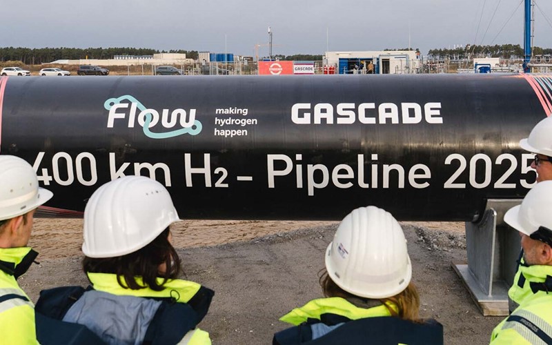 400 Kilometer Wasserstoffleitungen in Betrieb genommen