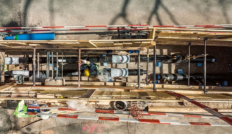 In Basel soll das Fernwärmenetz bis 2037 von heute 120 auf 180 km verlängert werden. (© IWB/Simon Havlik)