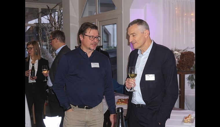Laurent Roquier, SVGW Lausanne, und Pascal Abbet, Direktor Groupe E Celsius.