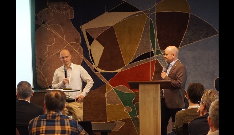 Fabian Käuflin, IWB, und Matthias Hafner, SVGW. Beide gehören zum Kernteam der CH42-Initiative.