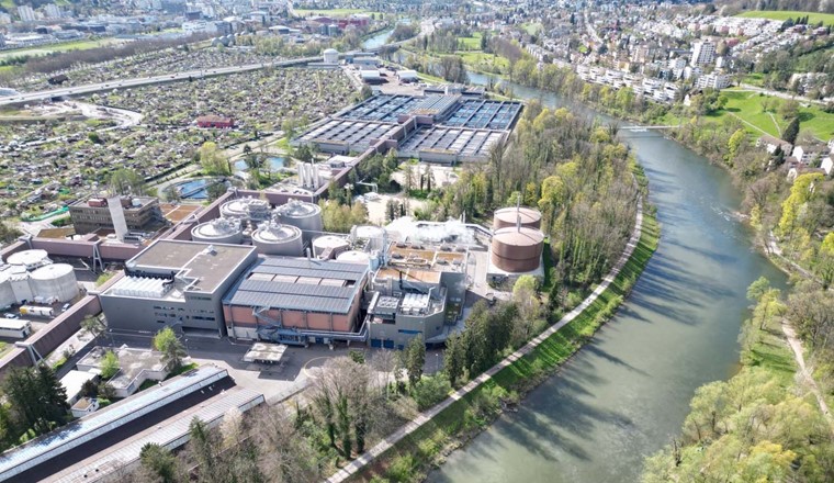 Die Abwasserreinigungsanlage Werdhölzli in Zürich. (© Stadt Zürich)