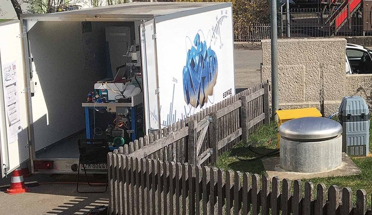 Fig. 1 Mobiler Massenspektrometer (MS2field) der Eawag.
