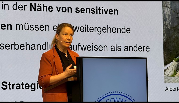 VSA-Fachtagung Zentrale vs. lokale Abwasserentsorgung, Aline Hayoz–Andrey, Club Alpin Suisse
Foto. Sicher/VSA