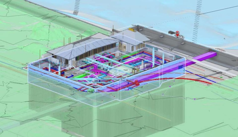 3D-Darstellung der zukünftigen Heizzentrale in Lausanne Ouchy. ©SiL