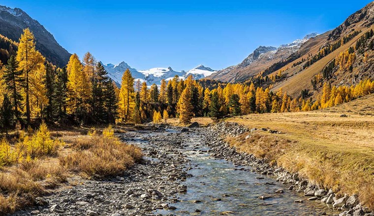 Roseg-Tal im Engadin © Adobe Stock