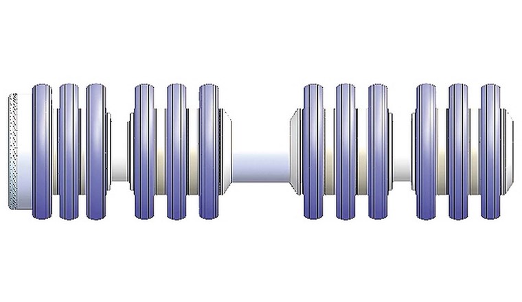 Fig. 1  Eine Platte am Kopfteil (links) des speziell entwickelten Reinigungsgeräts lässt einen Teil des Wassers so passieren, dass ein «Hydrojet» entsteht, der die Reinigung optimiert und Schmutz aus der Leitung vor dem Gerät hertreibt.