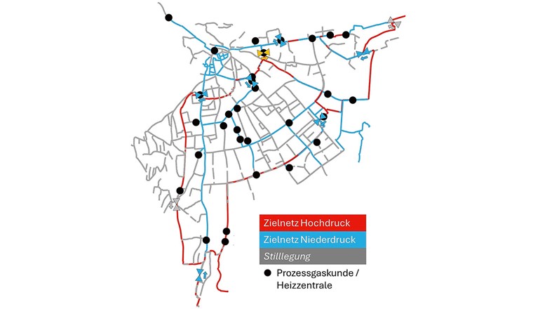Fig. 2 Zielnetz zur Versorgung der verbleibenden Kunden