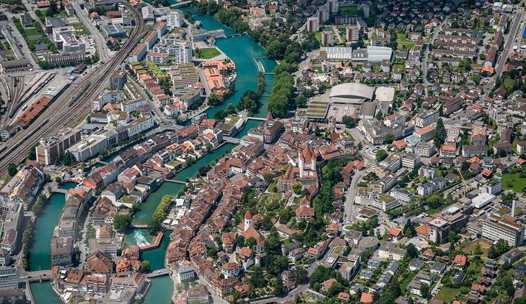 Zentrum der Stadt Thun © Adobe Stock