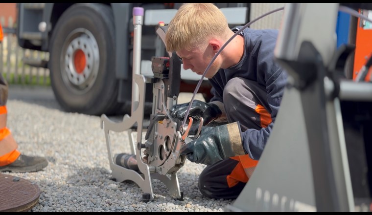 Entwässerungspraktiker Sedric Heeb. Foto Sicher/VSA