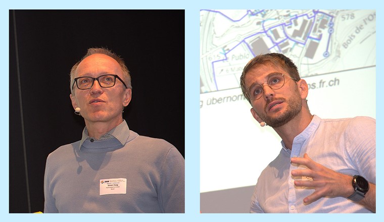 Simon Haag (l.) und David Dorthe zeigten auf, was es bei Pumpenprojekten zu beachten gilt.