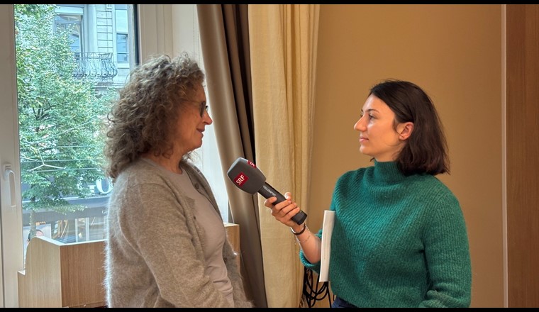 Anja Herlyn im Interview mit Radio SRF.