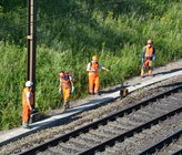 Applikation von Glyphosat auf Gleisen der SBB bei Gelterkinden. Applikation von Glyphosat auf Gleisen der SBB bei Gelterkinden.