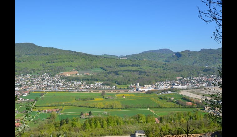 Fig. 8 Bien que la zone de protection des eaux souterraines de Gheid se trouve tout près de la ville d’Olten, elle n’a jusqu’à présent pas été endommagée par l’urbanisation croissante. Il ne faut pas que cela change à l’avenir. Les zones de sécurité S1 et S2 appartiennent à la compagnie de distribution d’eau potable. (Photo: Aare Energie AG)