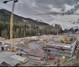 Baustelle der ARA Oberengadin.  Baustelle der ARA Oberengadin.