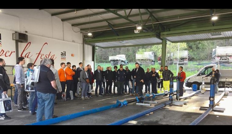 Alcuni momenti del corso sulle prove di tenuta, svoltosi in primavera a Muzzano.