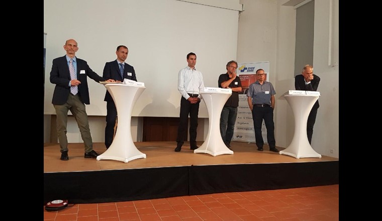 V.l.n.r. Felix Walter, Ecoplan; André Olschewski, SVGW; Martin Rufer, SBV; Martin Bossard, BioSuisse; Samuel Vogel, BLW; Stephan Müller, Bafu 