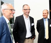 Die drei Präsidenten der AWBR, Prof. Dr. Matthias Maier aus Deutschland, Marc Thieriot aus Frankreich und Roman Wiget aus der Schweiz (v.l.n.r.), beim Festakt am 15. Juni in Konstanz. Bild: AWBR