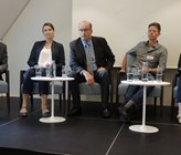 Podium mit (von rechts): Franziska Herren, Andreas Bosshard, Markus Ritter, Sophie Michaud Gigon und Urs Reinhard.