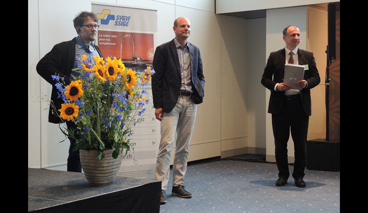 Stellten sich den Fragen (v.r.): André Olschewski, Andreas Peter und Dominique Blanc.