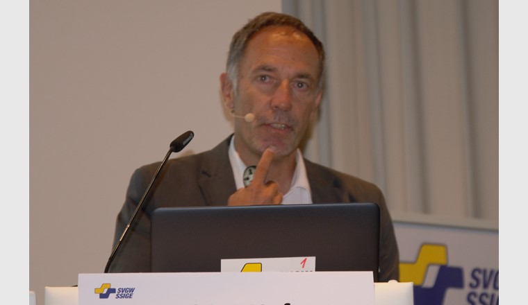 Martin Seifert, Technologie & Umwelt beim SVGW, sprach über das Projekt «Store & Go» der EU.
