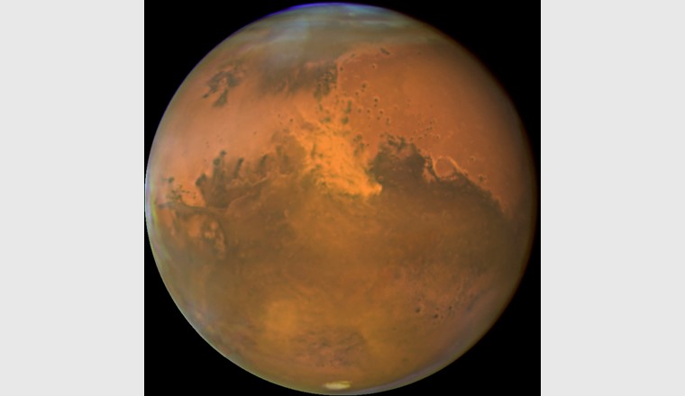 Auf dem Mars wurde nun fliessendes Wasser gefunden.  Foto: Wikipedia 