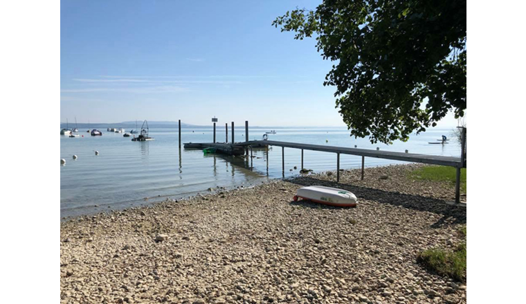 Der Bodensee beim Steg von Landschlacht Ende Juli 2018.