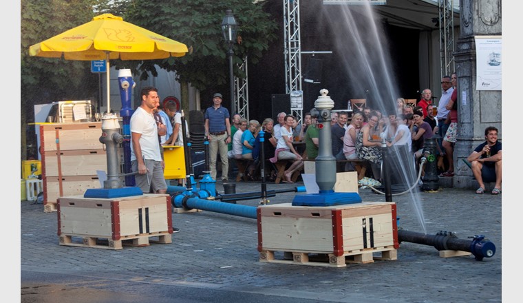 Spiel & Spass zum Thema Wassserversorgung auf dem Stanser Dorfplatz.