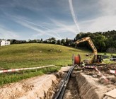 Das Fernwärmenetz in Bex wird ausgebaut. Das Fernwärmenetz in Bex wird ausgebaut.