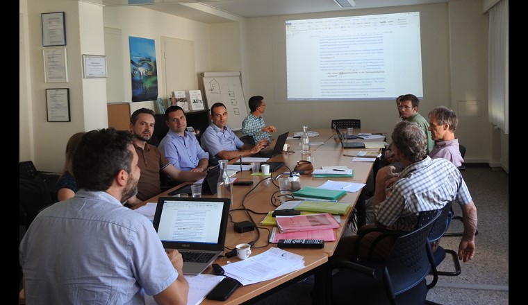 Lors d'une réunion du comité romand