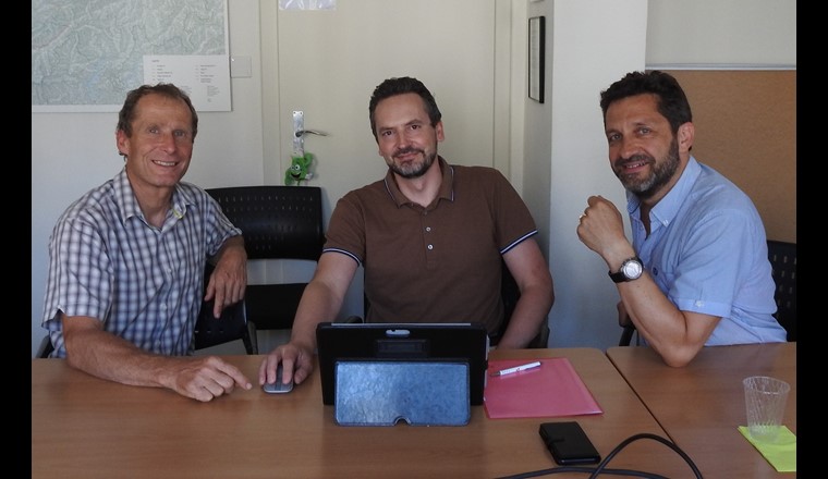 Alain Wyss, Thierry Ackermann et Luca Rossi (de gauche à droite)