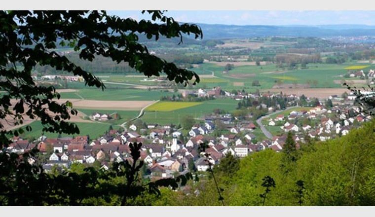 Ramsen im Kanton Schaffhausen: Die Ausscheidung des Zuströmbereichs wurde aufgrund des Befundes von Bentazon im Trinkwasser durchgeführt. (Foto: Gemeinde Ramsen)