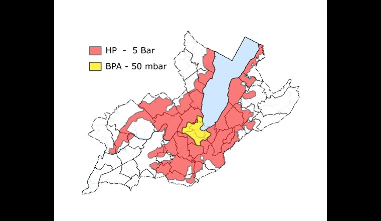 Principe de distribution de gaz à Genève