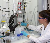 Forscherin Denise Mitrano, hier im Labor des Instituts für Chemie- und Bioingenieurwissenschaften der ETH bei der Synthese von Plastikpartikeln im Nanomassstab. (Foto: Eawag/Andri Bryner) Forscherin Denise Mitrano, hier im Labor des Instituts für Chemie- und Bioingenieurwissenschaften der ETH bei der Synthese von Plastikpartikeln im Nanomassstab. (Foto: Eawag/Andri Bryner)