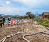 Im April 2017 gelangte in Abtwil verschmutztes Abwasser in den Mülibach. Foto: Polizei St.Gallen