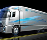 Ab Januar 2020 verkehren zwei Lkw-Testfahrzeuge von Hyundai auf den Schweizer Strassen. Ab Januar 2020 verkehren zwei Lkw-Testfahrzeuge von Hyundai auf den Schweizer Strassen.