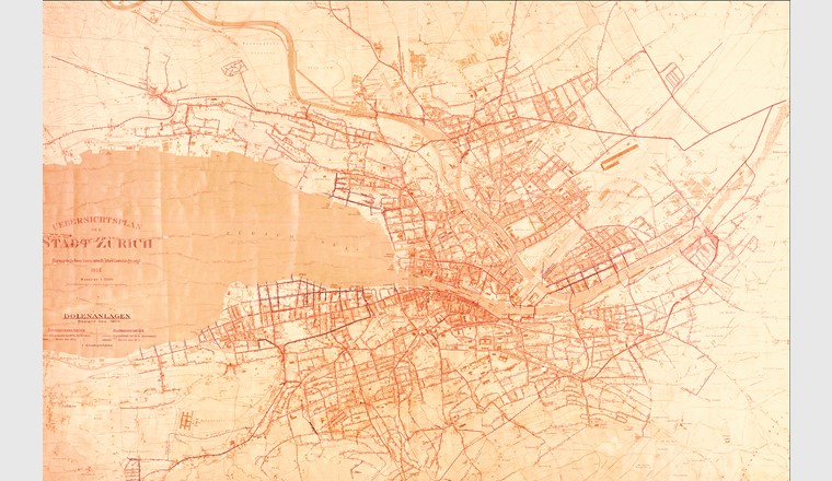 Kanalnetz der Stadt Zürich, Bestand 1905