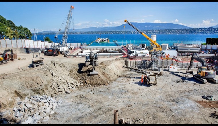 Le coût de la construction de GeniLac est estimé à 800 millions de francs. (Foto: SIG/Magali Girardin)