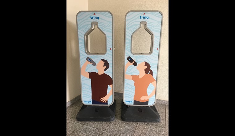 Fontaine à eau potable « trinq » (source: Fredi Vetter/ecovia)