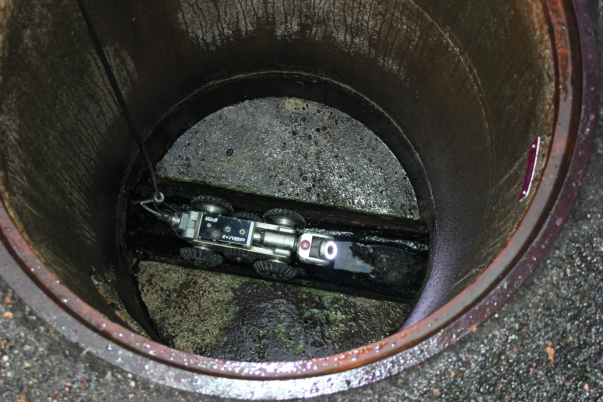 Kanal-TV-Kamera im Einsatz. (Bild: Dorothee Wörner, AWA)