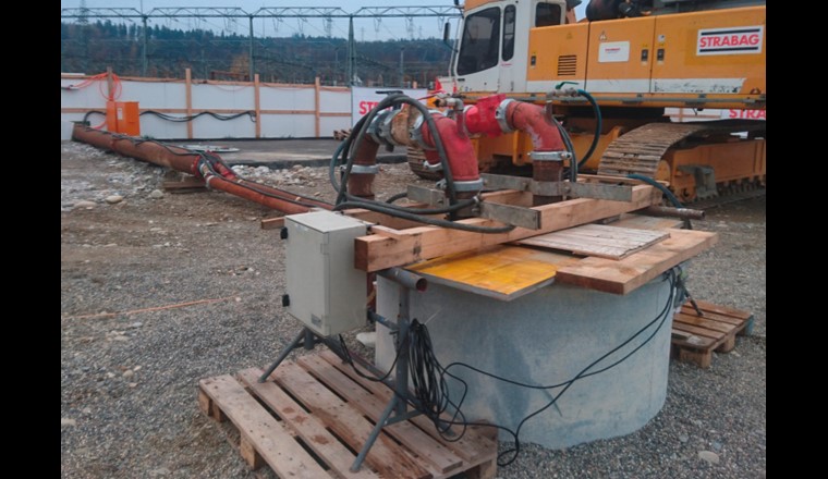 Pumpversuchseinrichtung mit Förderleistung 10 000 l/min. (Jäckli Geologie AG)