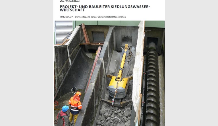 Fachkurs "Projekt- und Bauleiter Siedlungswasserwirtschaft", Foto VSA