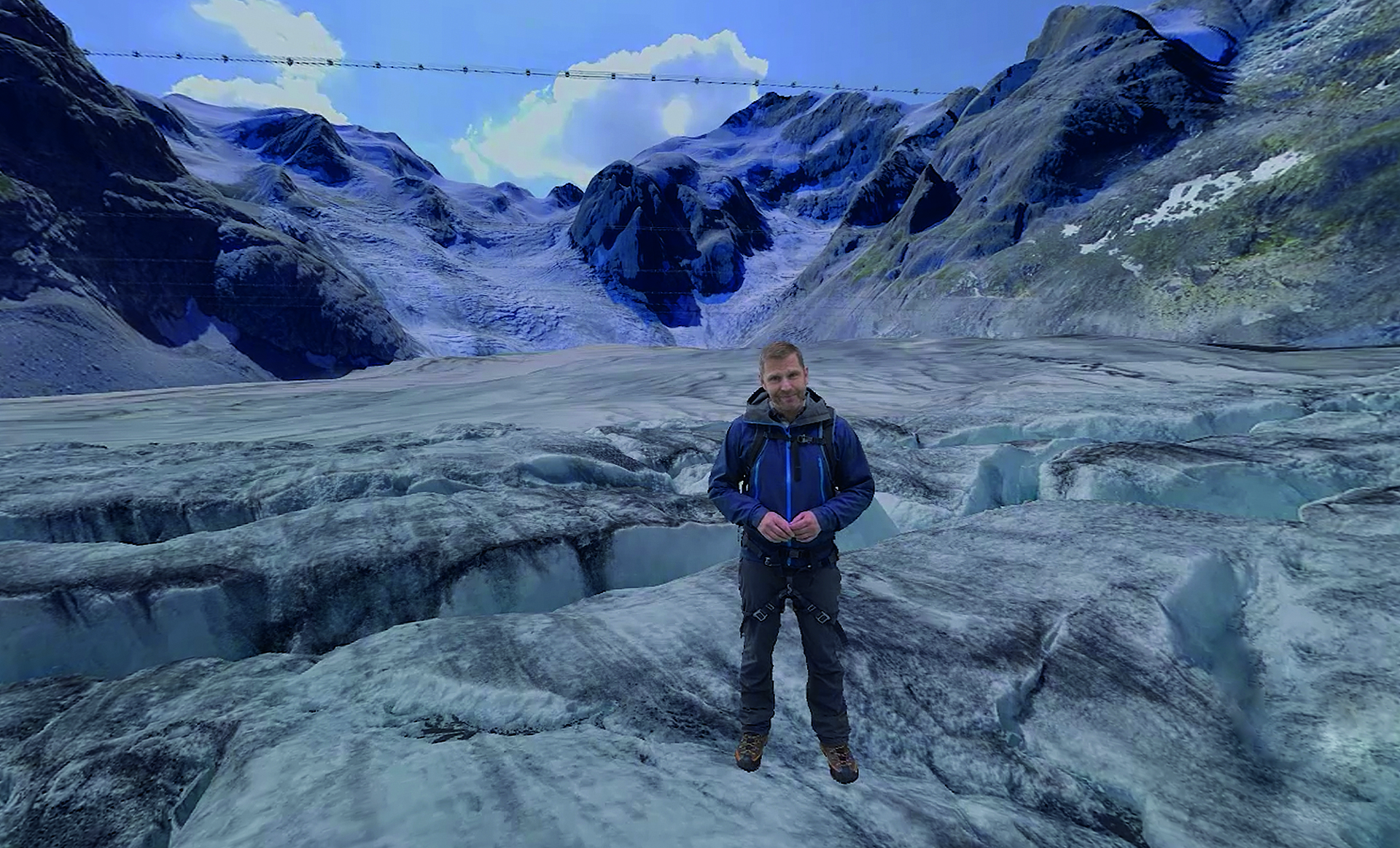 Die interaktive Ausstellung «Virtual Reality Glacier Experience» in Pontresina gibt Antworten rund um die Themen Gletscher und Wasser und nimmt Besucher mit auf eine Reise durch Raum und Zeit.