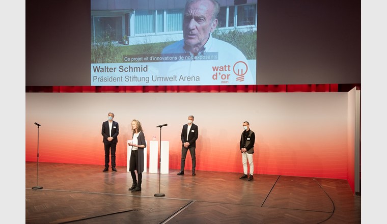 Umwelt Arena Schweiz und René Schmid Architekten AG: Die Überbauung in Männedorf ist ein ökologisches und ökonomisches Vorzeigeprojekt. (© BFE)