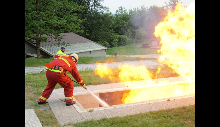 Site de formation La Rama à Cugy: le cours d'intervention sécurité gaz en pleine action.