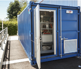 Das neue Blockheizkraftwerk der Kläranlage Echallens ist in einem Container untergebracht. Mit dem aus Klärschlamm gewonnenen Biogas erzeugt es 150'000 Kilowattstunden Strom pro Jahr. Das neue Blockheizkraftwerk der Kläranlage Echallens ist in einem Container untergebracht. Mit dem aus Klärschlamm gewonnenen Biogas erzeugt es 150'000 Kilowattstunden Strom pro Jahr.