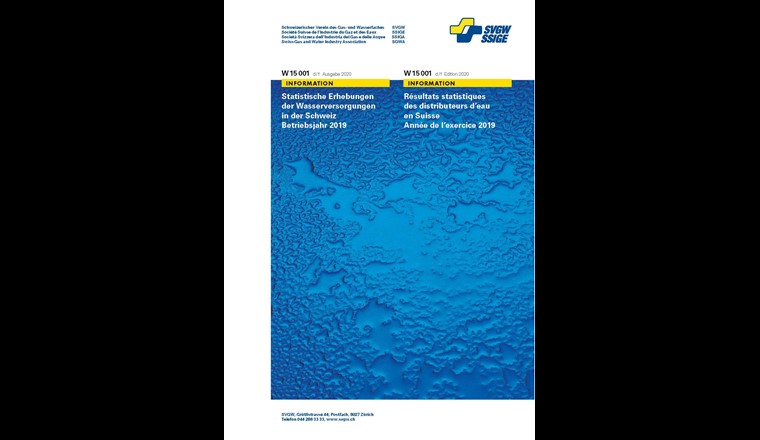Nouvelle publication: Statistiques eau pour l'exercice 2019